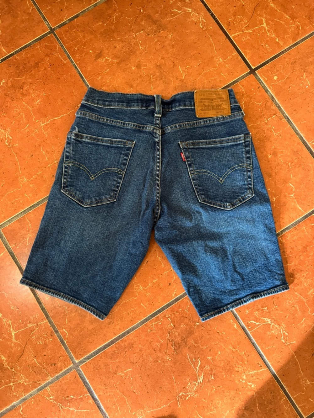 Levi’s 511 Cut-Off Denim Shorts Size 29 Dark Blue Vintage Style